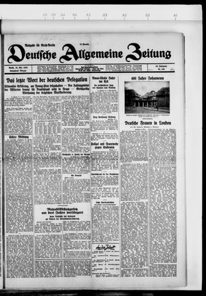 Deutsche allgemeine Zeitung vom 25.05.1929