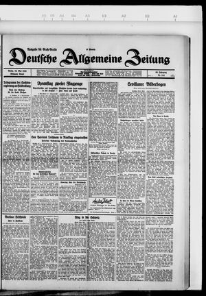 Deutsche allgemeine Zeitung vom 29.05.1929
