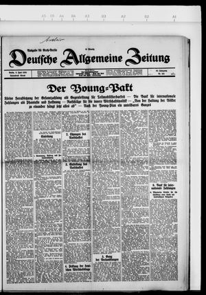 Deutsche allgemeine Zeitung vom 08.06.1929