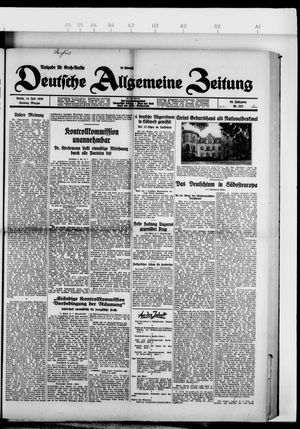 Deutsche allgemeine Zeitung vom 14.07.1929