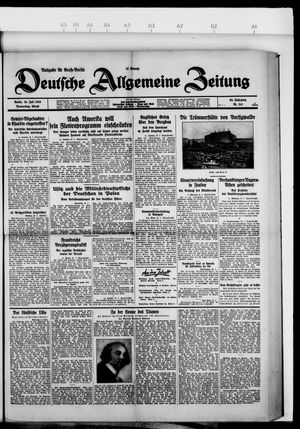 Deutsche allgemeine Zeitung vom 25.07.1929
