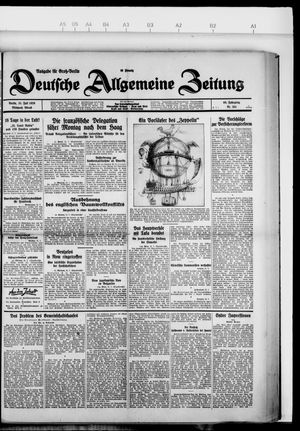 Deutsche allgemeine Zeitung on Jul 31, 1929