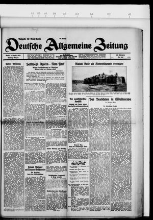 Deutsche allgemeine Zeitung vom 04.08.1929