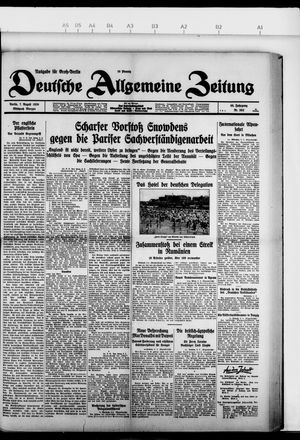 Deutsche allgemeine Zeitung vom 07.08.1929