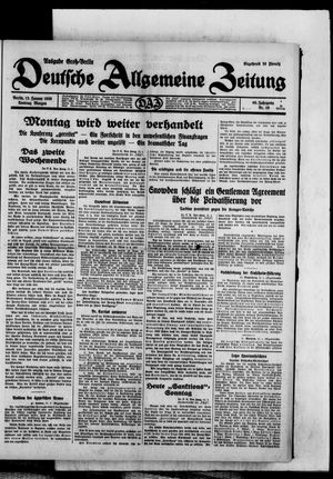 Deutsche allgemeine Zeitung vom 12.01.1930