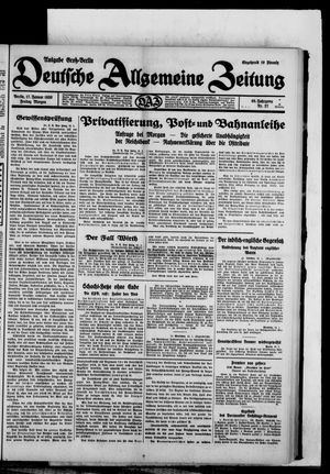Deutsche allgemeine Zeitung on Jan 17, 1930