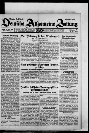 Deutsche allgemeine Zeitung vom 15.03.1930