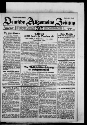 Deutsche allgemeine Zeitung vom 15.03.1930