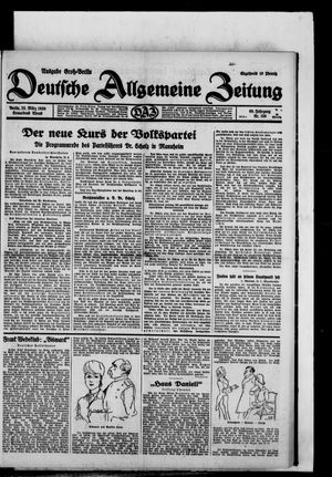 Deutsche allgemeine Zeitung vom 22.03.1930