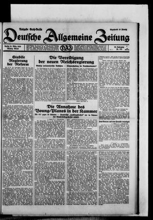 Deutsche allgemeine Zeitung vom 31.03.1930