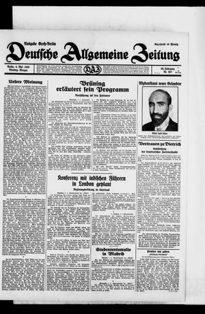 Deutsche allgemeine Zeitung vom 06.05.1930