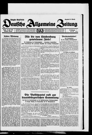 Deutsche allgemeine Zeitung vom 23.07.1930