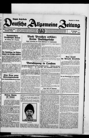 Deutsche allgemeine Zeitung on Sep 20, 1930