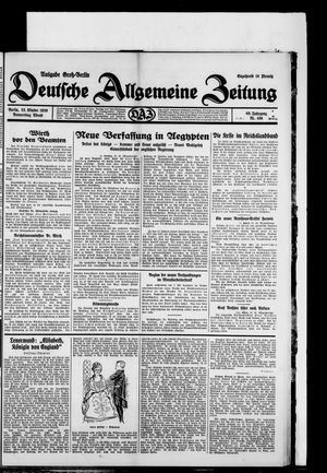Deutsche allgemeine Zeitung vom 23.10.1930