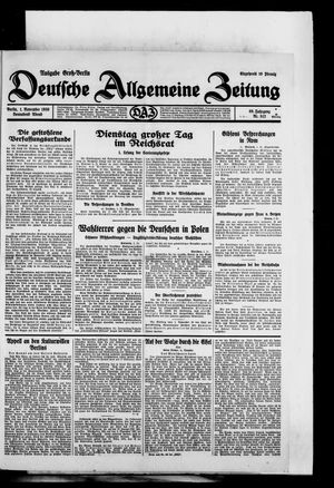 Deutsche allgemeine Zeitung vom 01.11.1930
