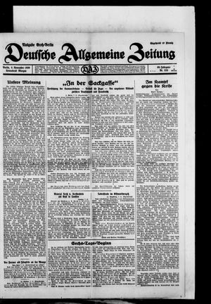 Deutsche allgemeine Zeitung vom 08.11.1930