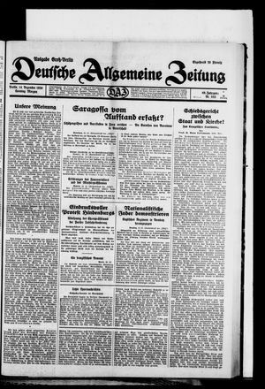 Deutsche allgemeine Zeitung vom 14.12.1930