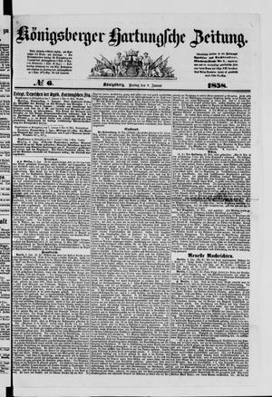 Königsberger Hartungsche Zeitung vom 08.01.1858