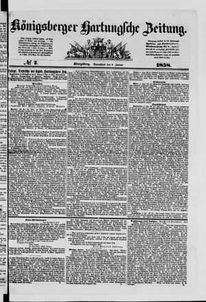 Königsberger Hartungsche Zeitung vom 09.01.1858