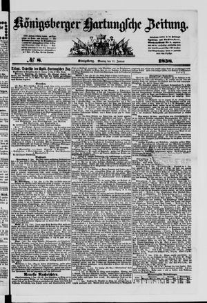 Königsberger Hartungsche Zeitung on Jan 11, 1858