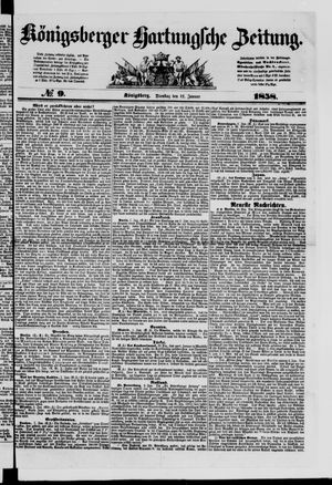 Königsberger Hartungsche Zeitung on Jan 12, 1858
