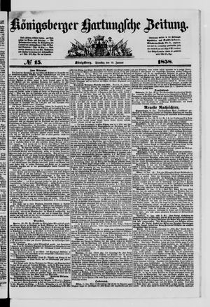 Königsberger Hartungsche Zeitung vom 19.01.1858