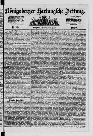 Königsberger Hartungsche Zeitung on Jan 28, 1858