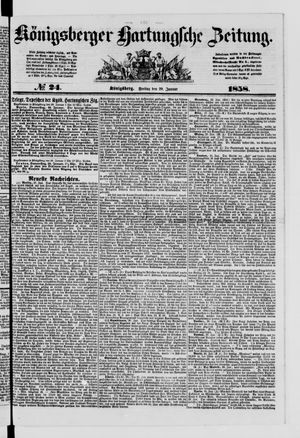 Königsberger Hartungsche Zeitung on Jan 29, 1858