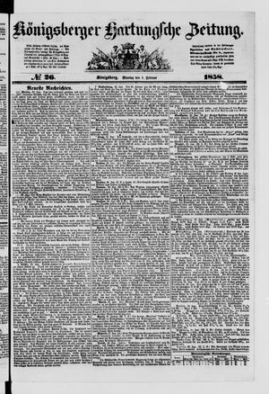 Königsberger Hartungsche Zeitung vom 01.02.1858
