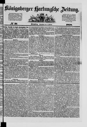 Königsberger Hartungsche Zeitung vom 06.02.1858