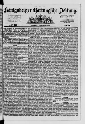 Königsberger Hartungsche Zeitung on Feb 9, 1858
