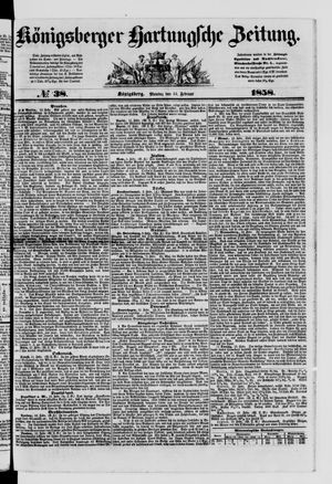 Königsberger Hartungsche Zeitung vom 15.02.1858