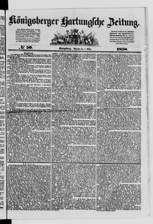 Königsberger Hartungsche Zeitung vom 01.03.1858