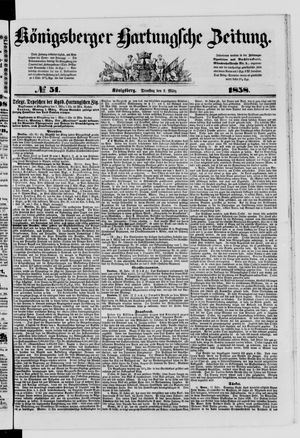 Königsberger Hartungsche Zeitung vom 02.03.1858