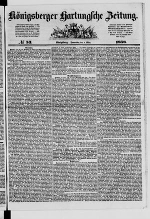 Königsberger Hartungsche Zeitung vom 04.03.1858