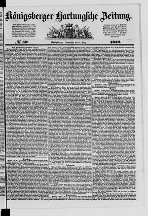 Königsberger Hartungsche Zeitung vom 11.03.1858