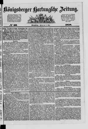 Königsberger Hartungsche Zeitung on Mar 12, 1858