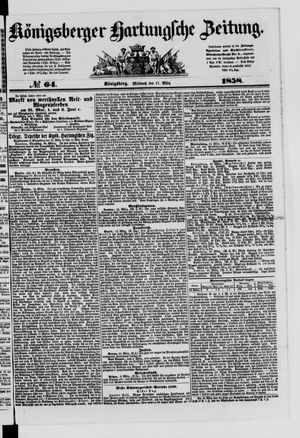 Königsberger Hartungsche Zeitung vom 17.03.1858