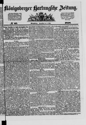 Königsberger Hartungsche Zeitung vom 18.03.1858