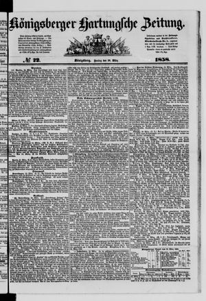 Königsberger Hartungsche Zeitung on Mar 26, 1858