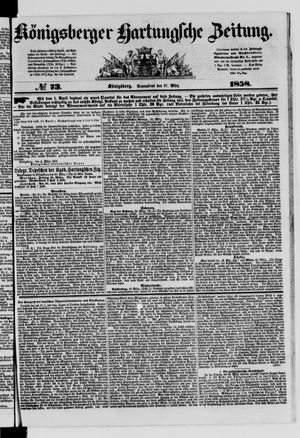 Königsberger Hartungsche Zeitung on Mar 27, 1858