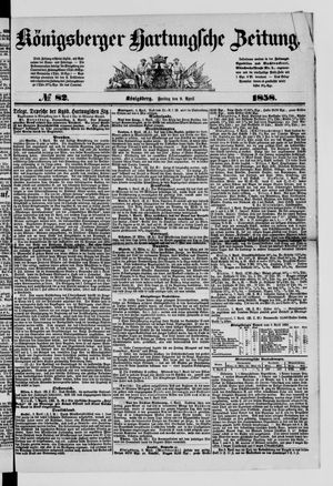 Königsberger Hartungsche Zeitung on Apr 9, 1858