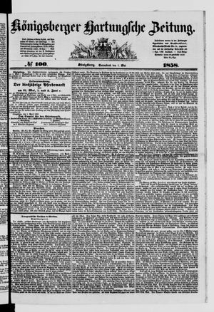 Königsberger Hartungsche Zeitung on May 1, 1858
