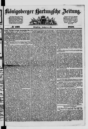 Königsberger Hartungsche Zeitung on May 4, 1858