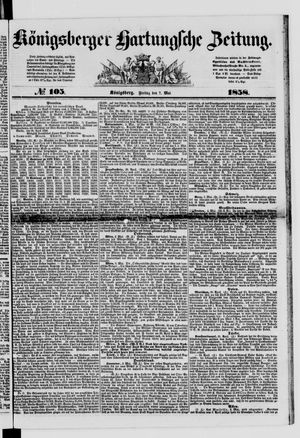 Königsberger Hartungsche Zeitung on May 7, 1858