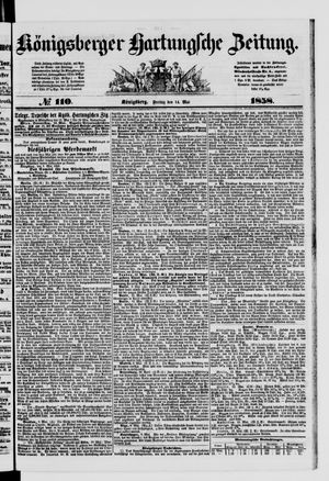 Königsberger Hartungsche Zeitung vom 14.05.1858