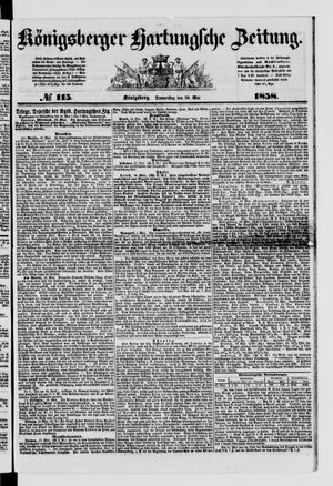 Königsberger Hartungsche Zeitung vom 20.05.1858