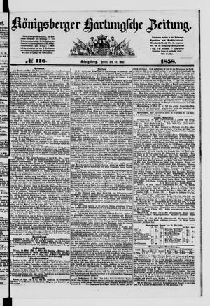 Königsberger Hartungsche Zeitung vom 21.05.1858
