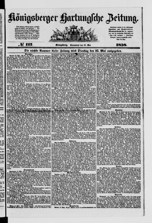 Königsberger Hartungsche Zeitung vom 22.05.1858