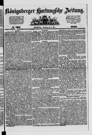 Königsberger Hartungsche Zeitung vom 27.05.1858